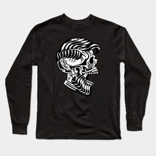 Hipster Skull Long Sleeve T-Shirt